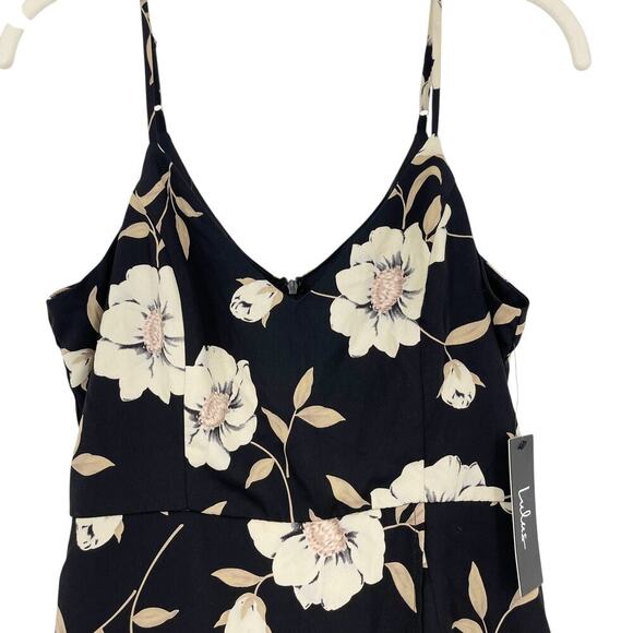 Lulus Magical Meadow Black Floral Print Skort Dress Size Small NEW NWT - Picture 5 of 9